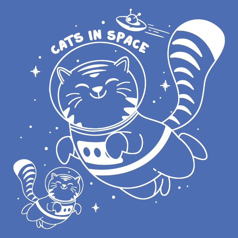 Chats dans l’espace - Chat Astronaute Mignon Funny Print