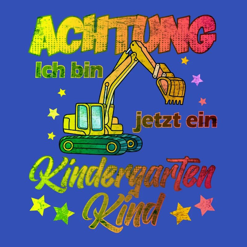 Kindergarten Kind Junge Geschenk Bagger