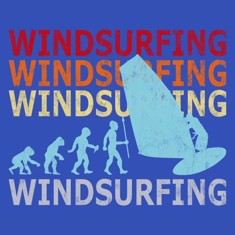Planche à voile rétro évolution Vintage Windsurfer