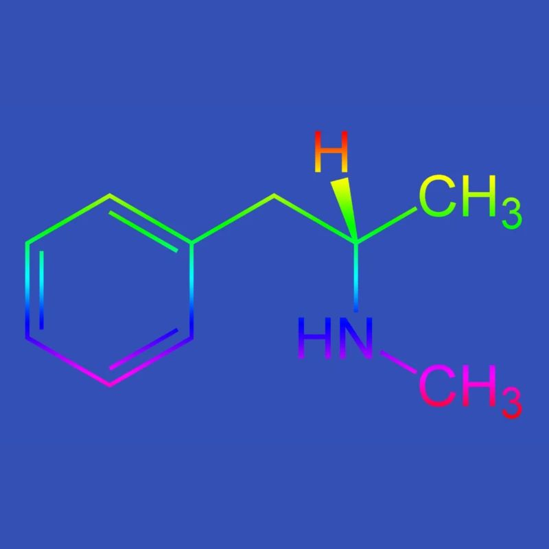 Methamphetamine Crystal Meth structural formula