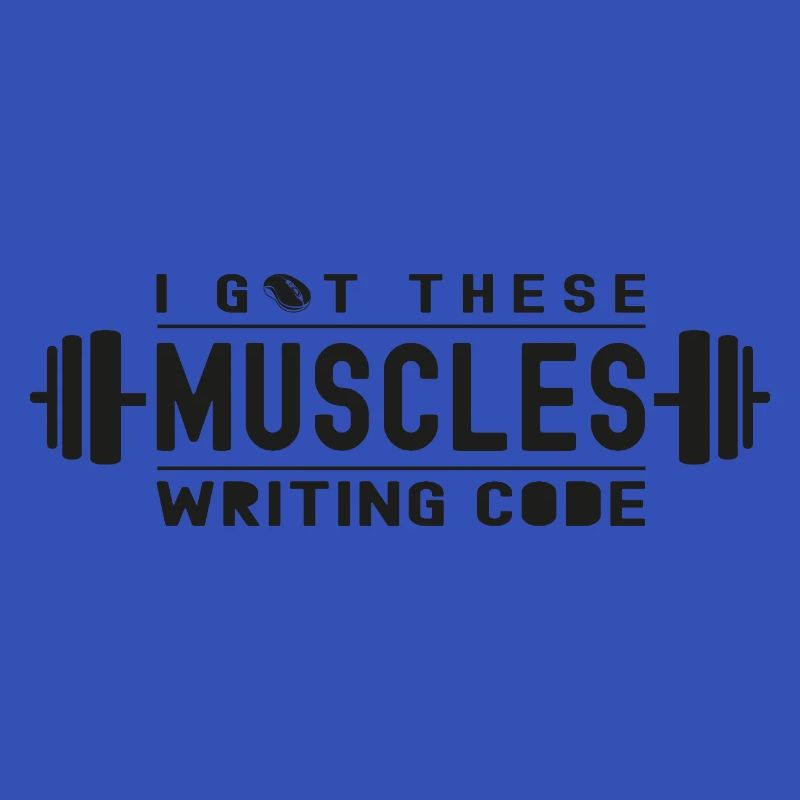 J’ai ces muscles qui écrivent du code pour un geek ou un nerd
