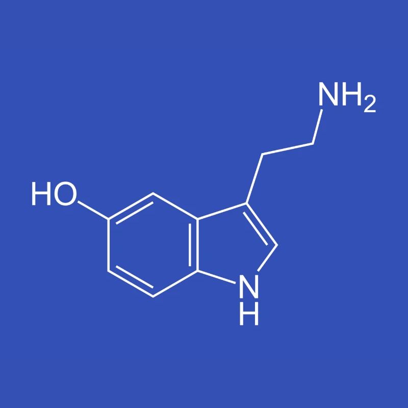 Formule structurale de sérotonine