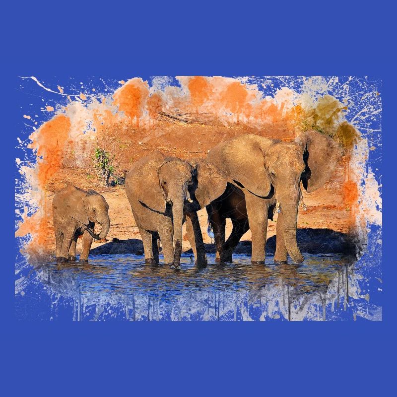 troupeau d'éléphants