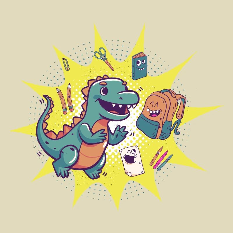 Dino Schule Einschulung