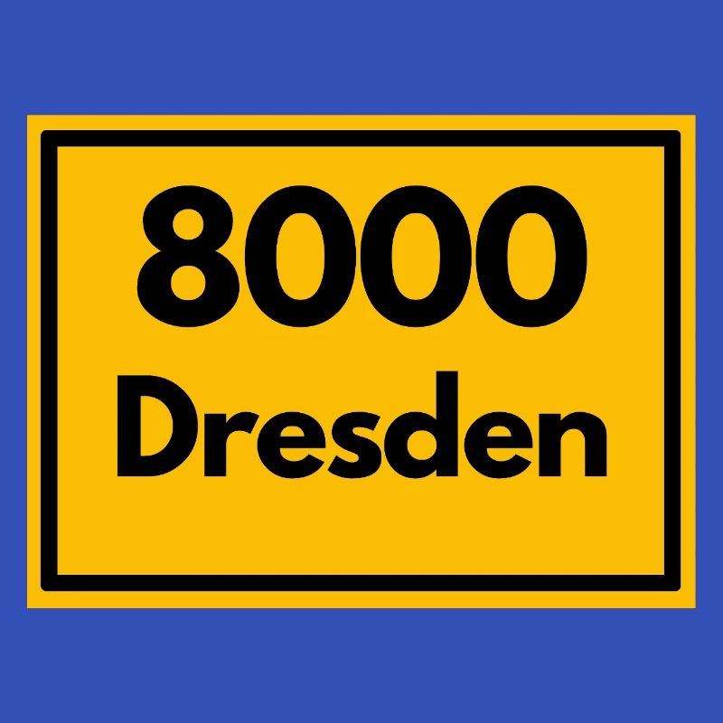 OLD POSTCODE POSTCODE RETRO 8000 DRESDEN ELBE