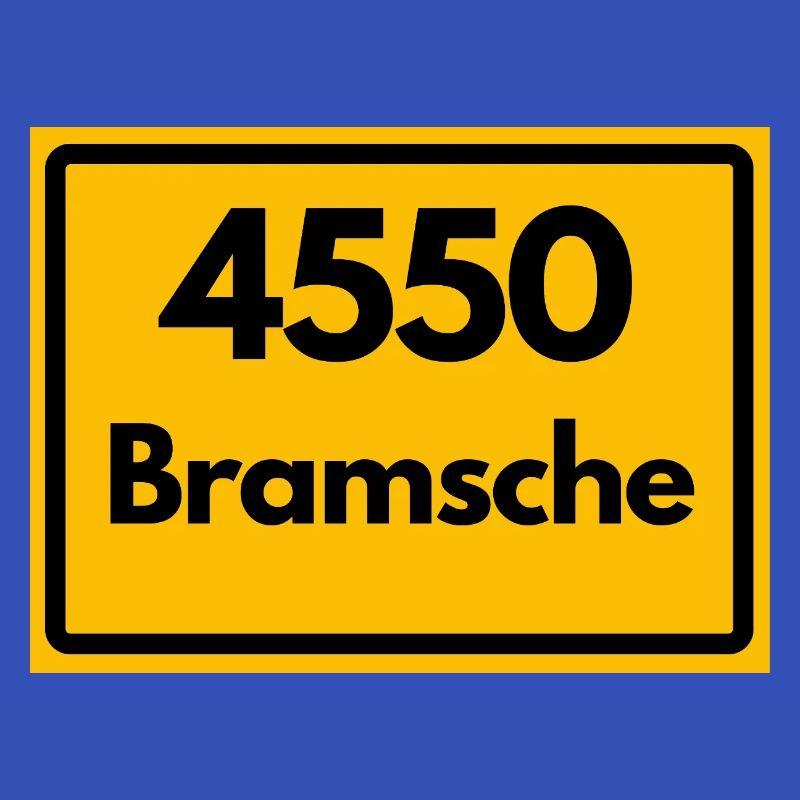 ALTE POSTLEITZAHL PLZ RETRO  4550 BRAMSCHE