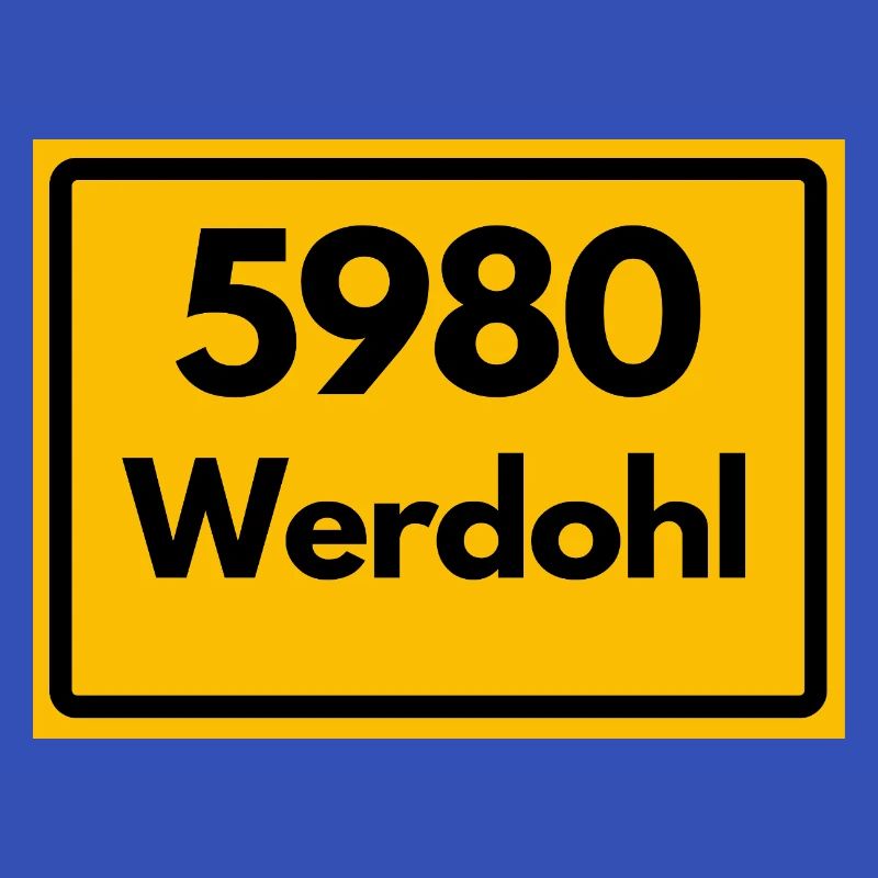 ANCIEN CODE POSTAL RÉTRO 5980 WERDOHL HEIMAT