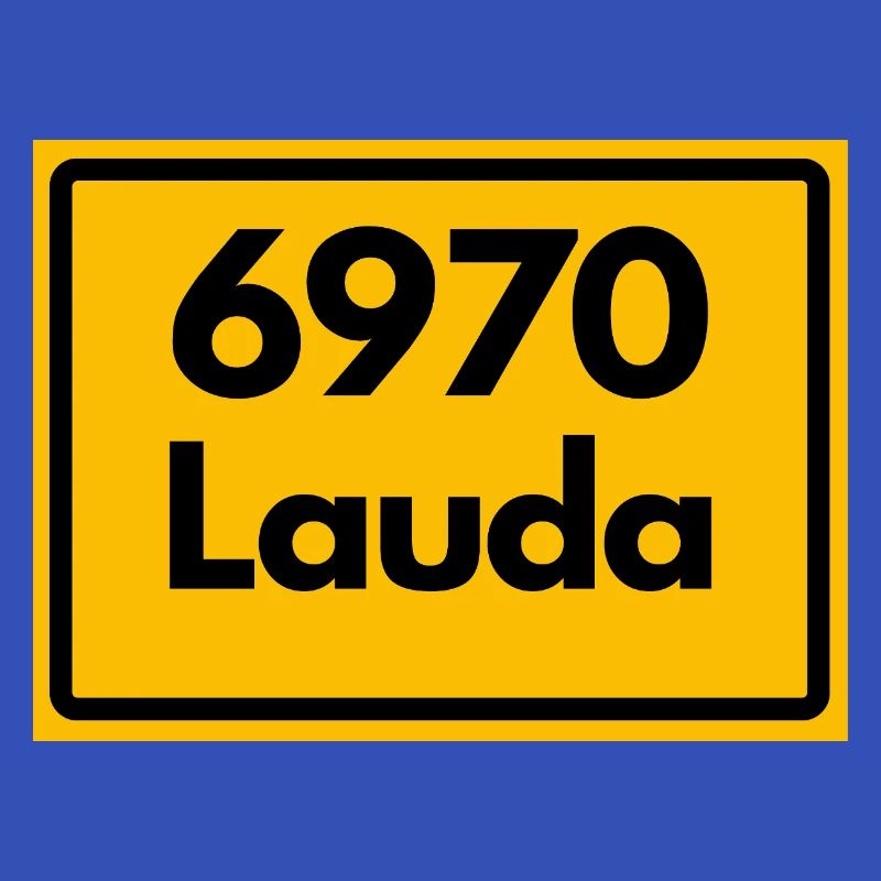 ANCIEN CODE POSTAL RETRO 6970 LAUDA HEIMATSTOLZ