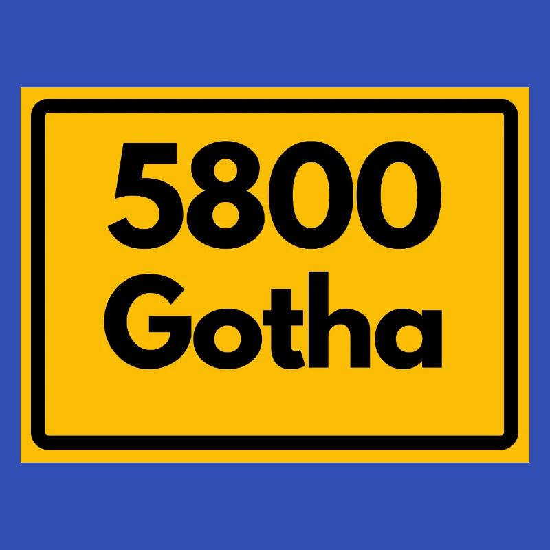 OLD POSTCODE 5800 GOTHA HEIMATSTOLZ ORIGINAL
