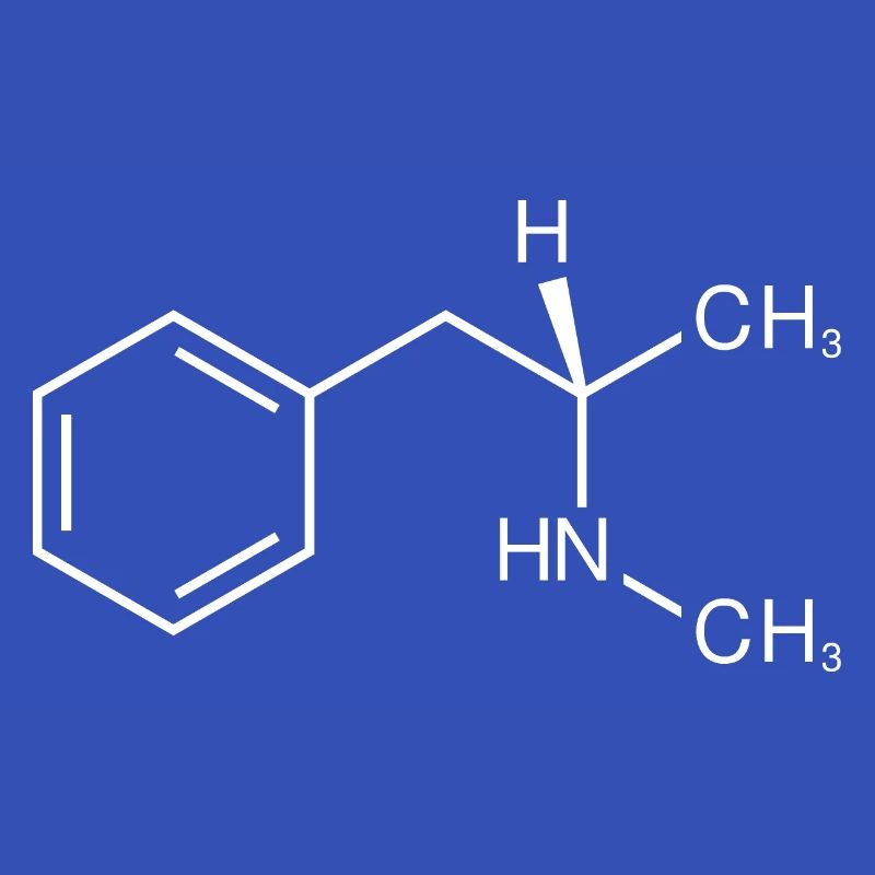 Crystal meth molecule structural formula
