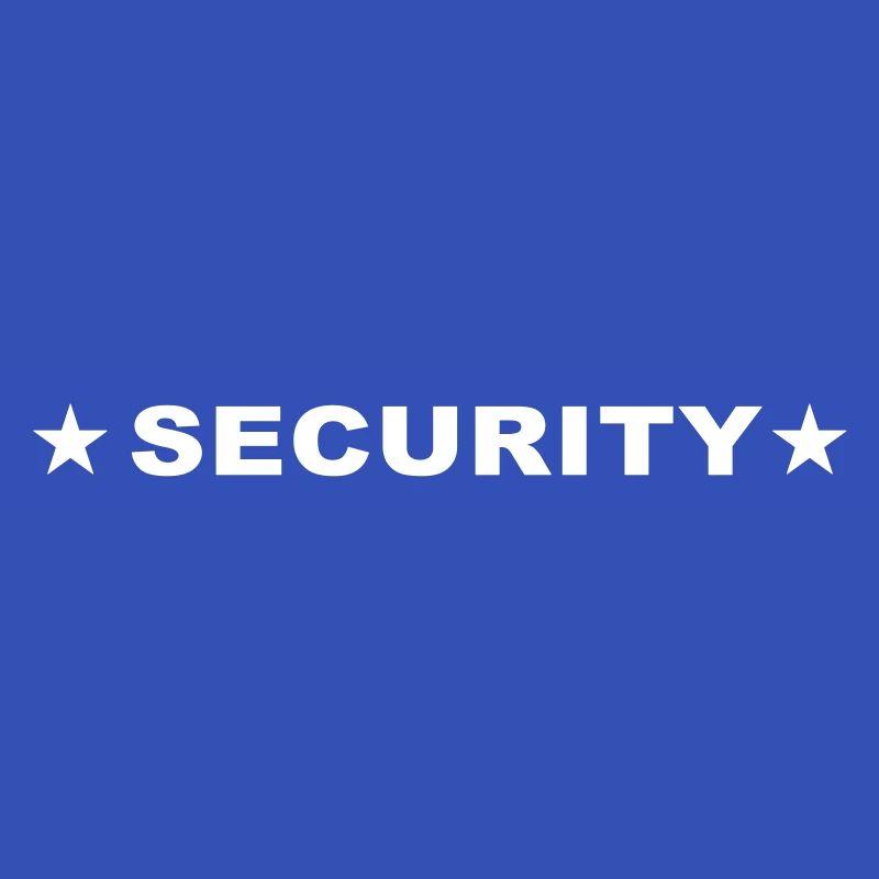 Security Sicherheitsdienst Schriftzug Mitarbeiter