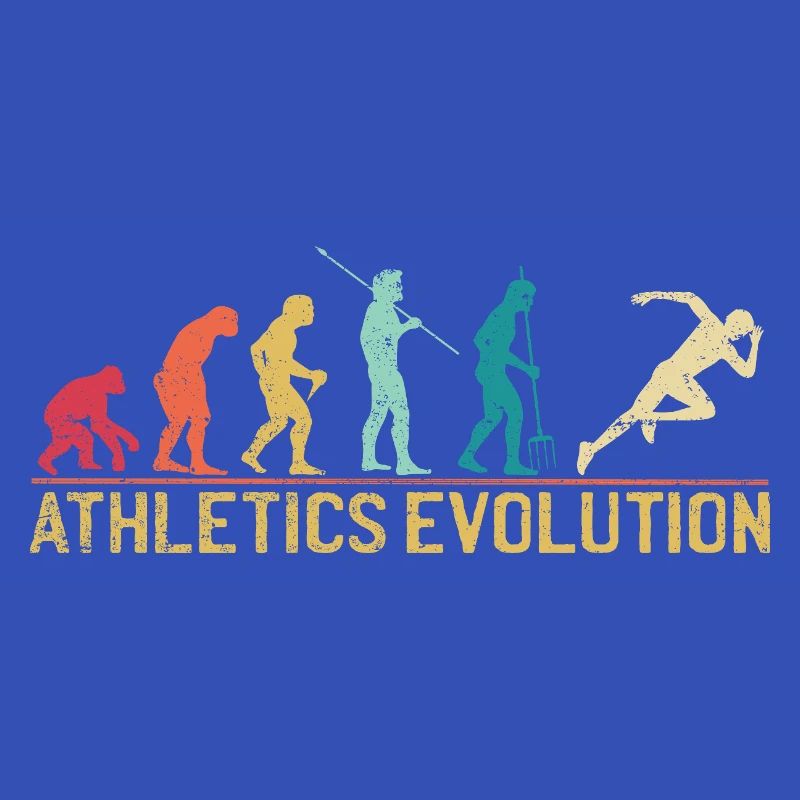 Evolution des athlètes humains Impression d’art