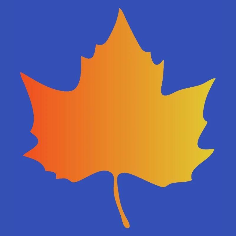 Autumn Gradient Maple Leaf