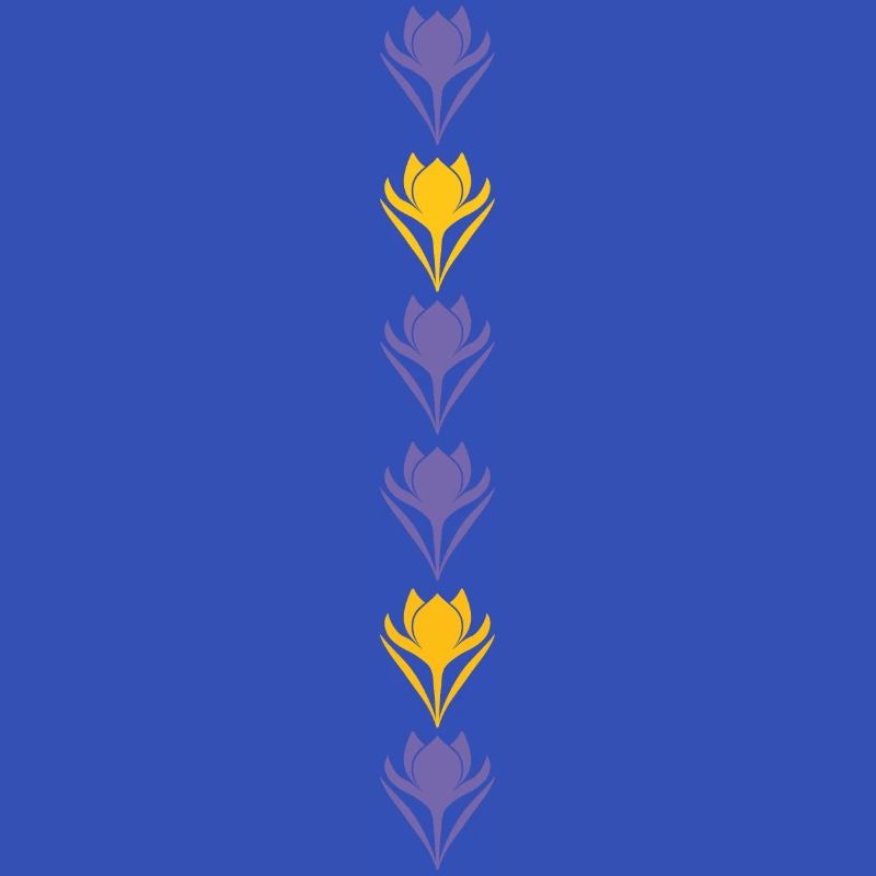 Rangée de crocus