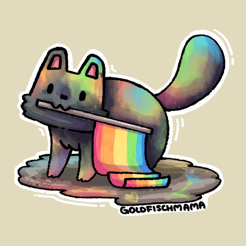 Regenbogen Katze