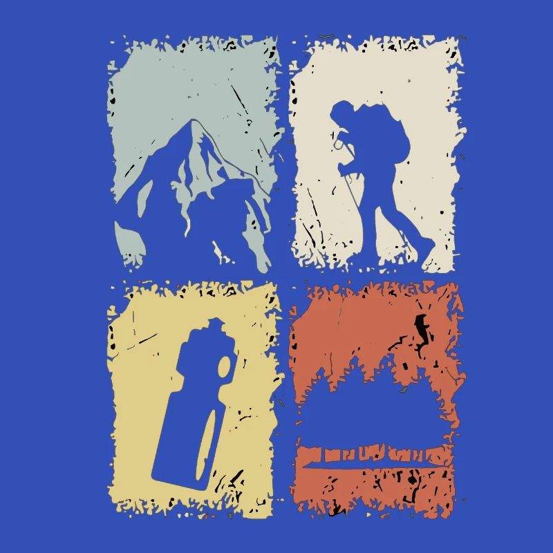 Vier Panel Silhouette Grunge