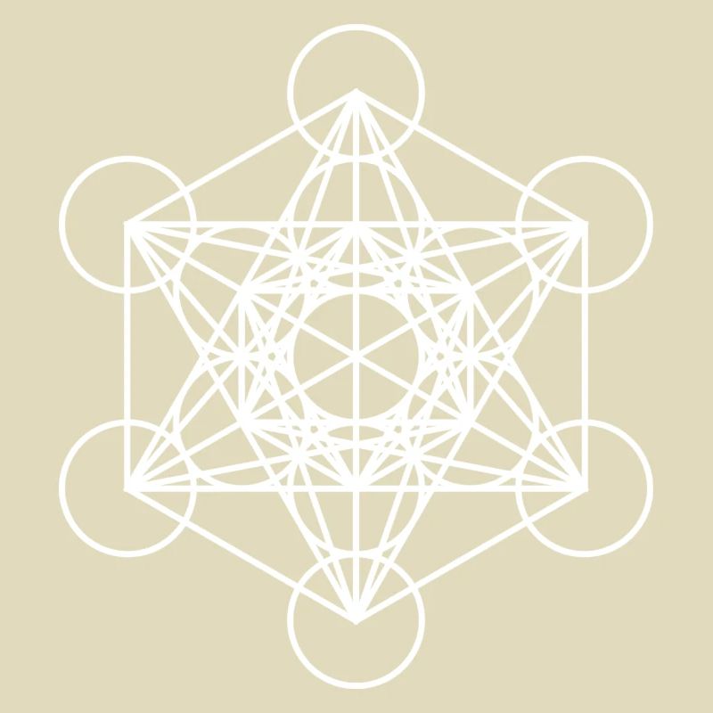 metatron cube white cube gift idea