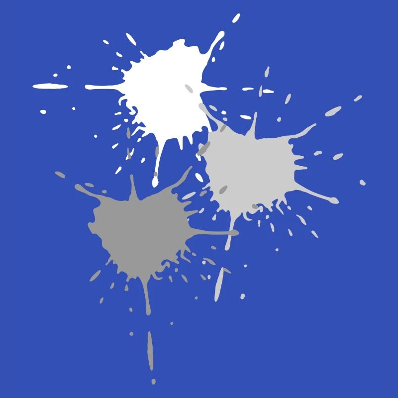 Art - Exploding des touches de couleur en gris