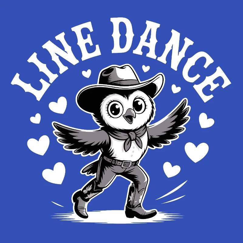 Line Dance Eule lustige Eule tanzt Linedance