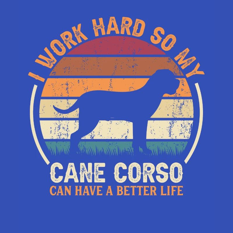 Work Hard - Retro Cane Corso
