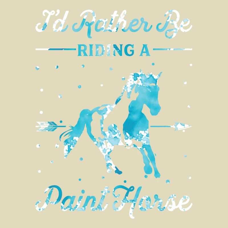 Reiten Eines Lackpferdes