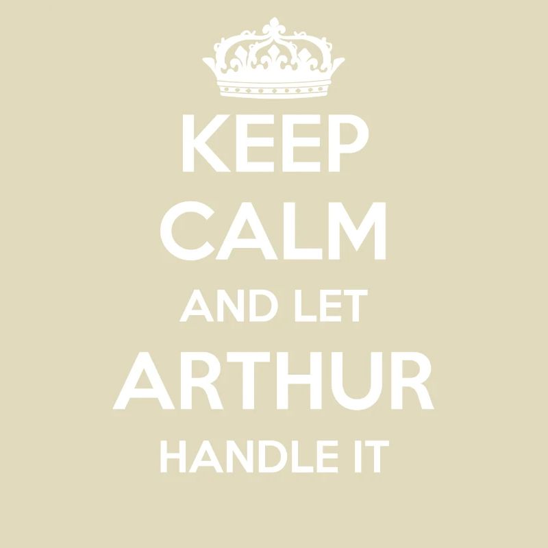 Keep Calm Handle It - First Name Surname Funny Arthur