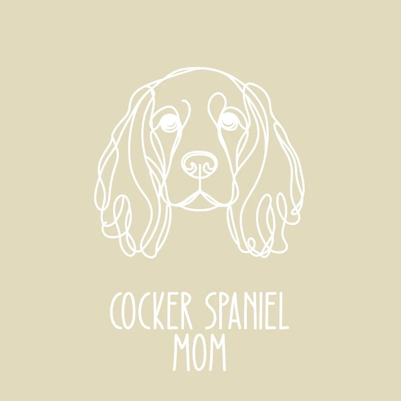 Line Art Mom - Cocker Spaniel