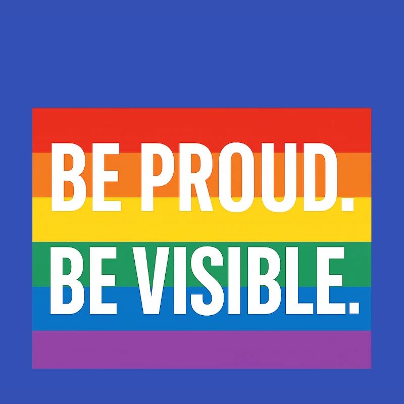 Rainbow Pride Statement Design