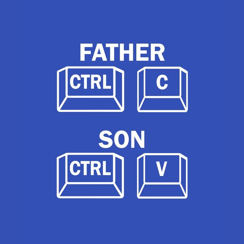 Father Son Copy Paste Father's Day Gift Idea