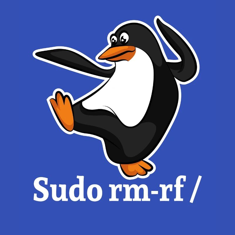 Tux Linux Pingouin Sudo Rm Rf | Computerfreak Hack
