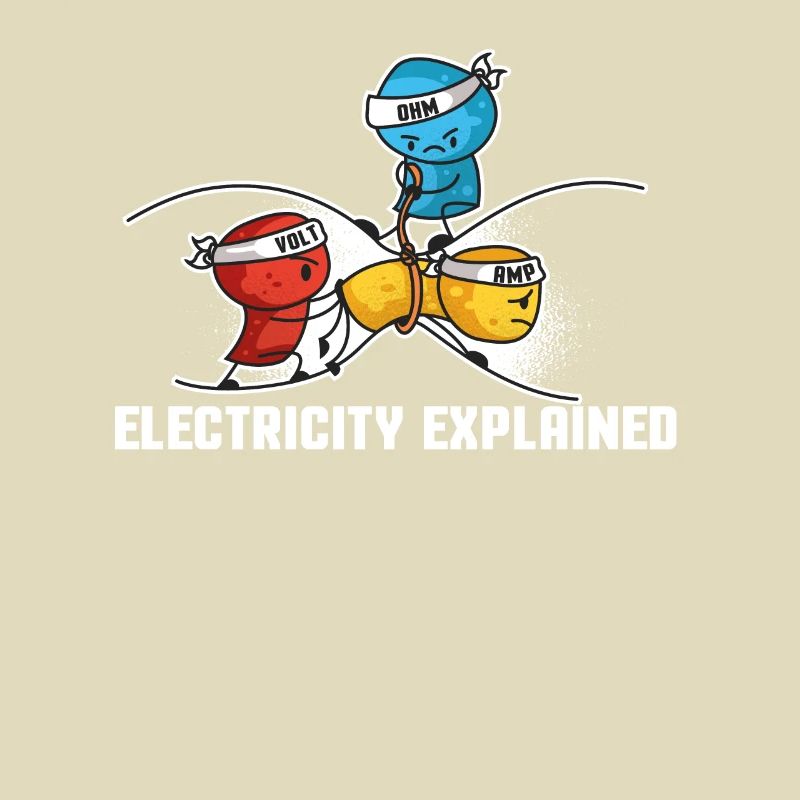 Electricity Explained Physik | Funny Lehrer Nerd