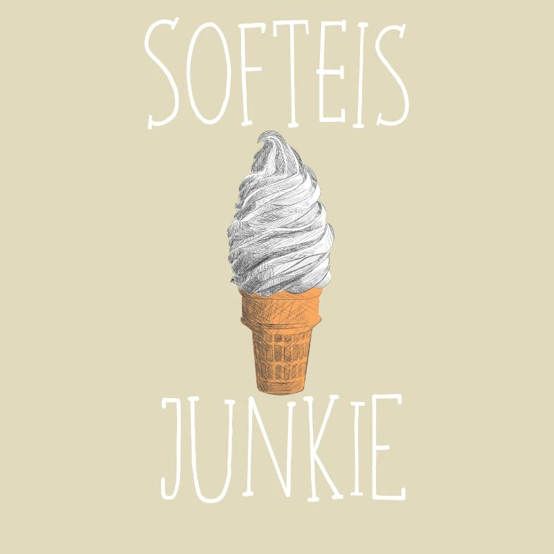 Softeis Junkie Eis Eiscreme Sommer Sonne Waffeleis