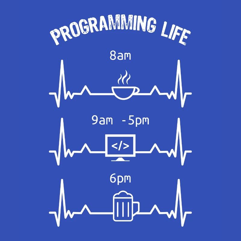 Programmieren Leben Kaffee Code Bier Geschenk