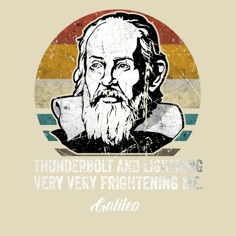 Thunderbolt lightning Galileo Philosopher Physics