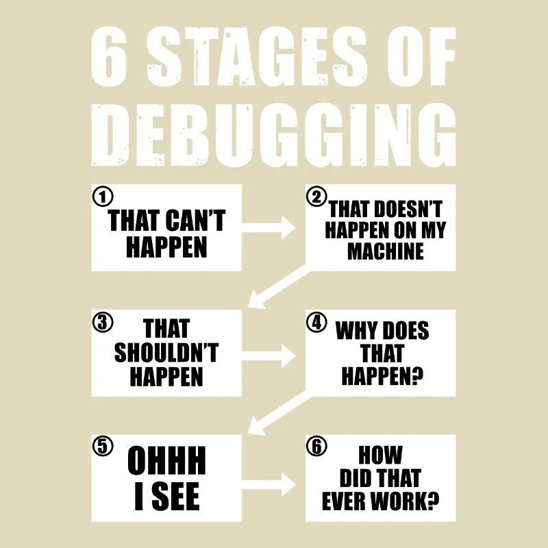 6 Stufen des Debug-Programmierer-Geschenks