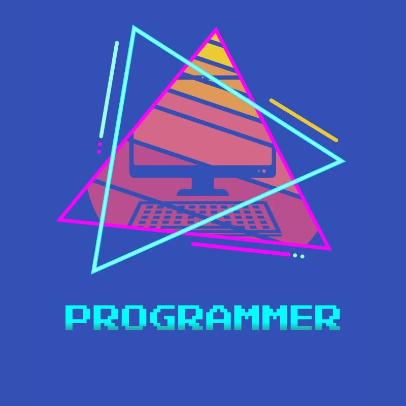 Retro Programmer Computer Programming