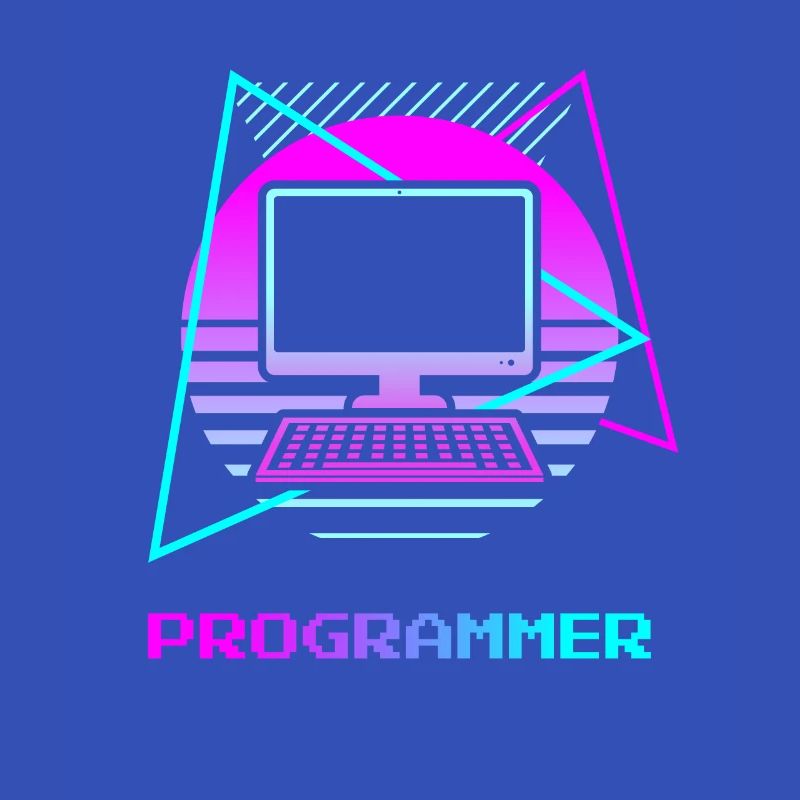 Retro Programmer Computer Programming