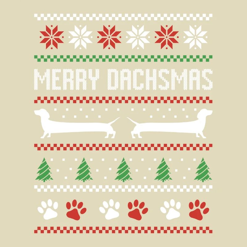 Dackel Wurst Hund Hässlicher Weihnachtspullover