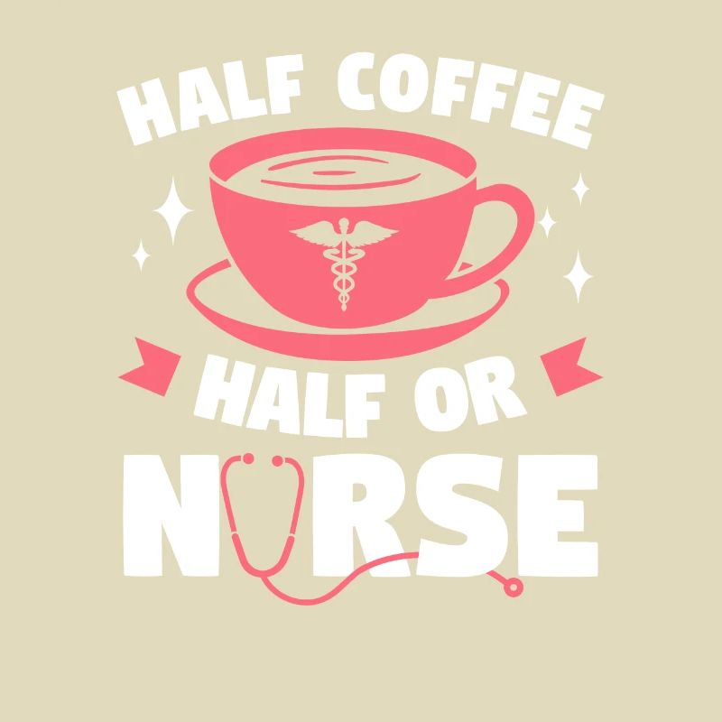 Halber Kaffee Halb ODER Krankenschwester OP-Krankenschwestern RN