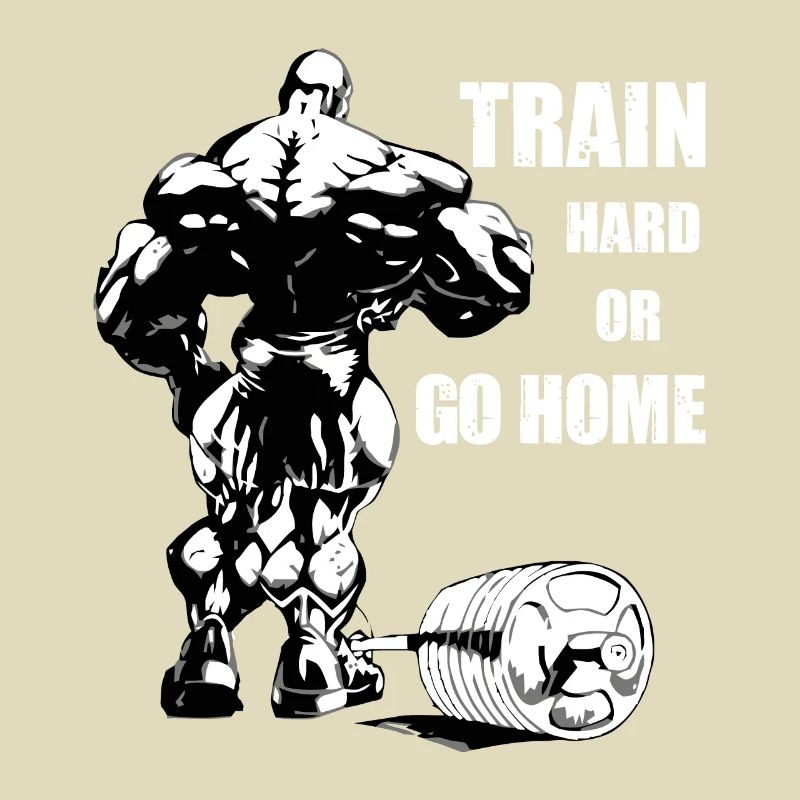 Trainiere hart oder geh nach Hause