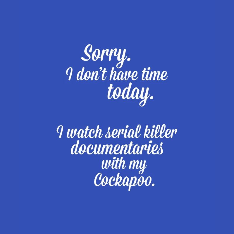 Je regarde des documentaires avec mon Cockapoo