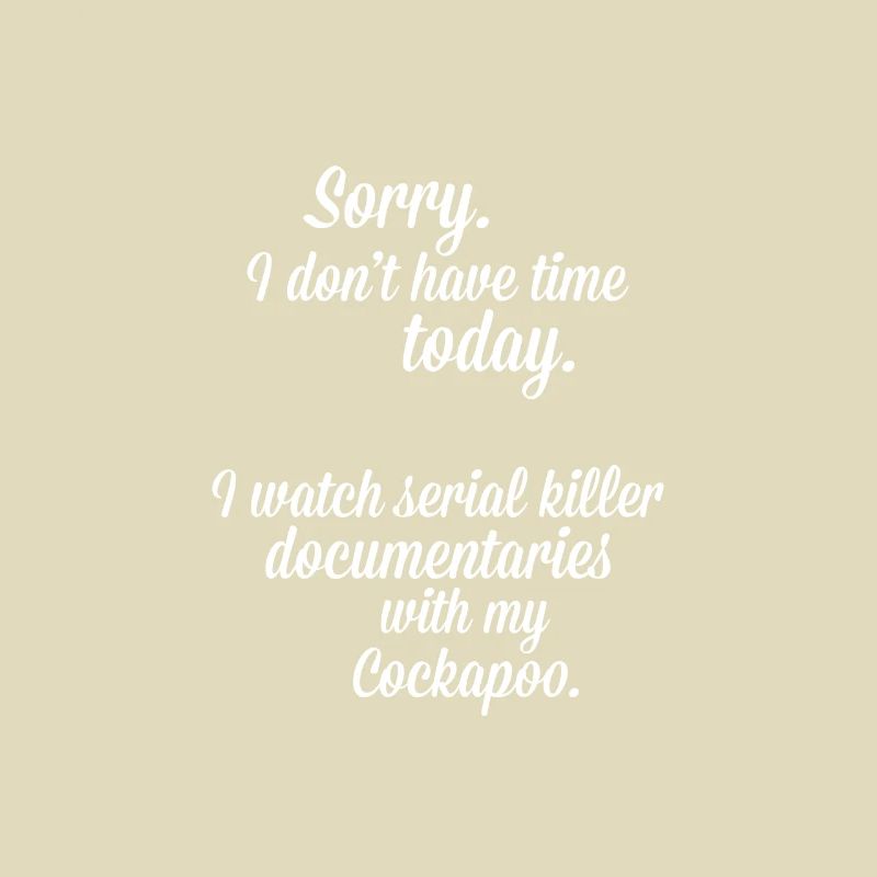 I watch documentaries with my Cockapoo