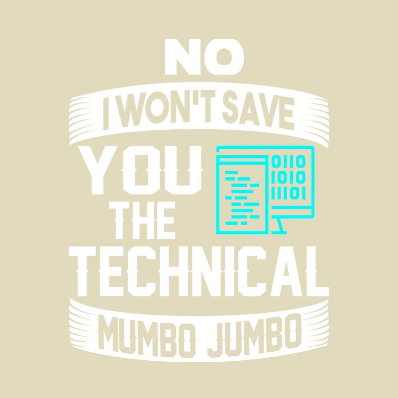 Lustiges technisches Mumbo Jumbo-Programmierergeschenk