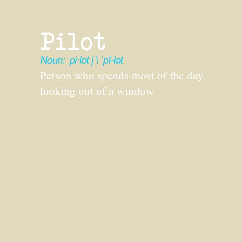 Lustiges Pilotdefinitionsgeschenkdesign