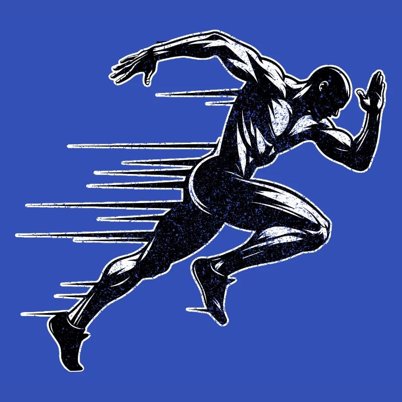 Bahnläufer Sprinter Sprint 100m Sprinter
