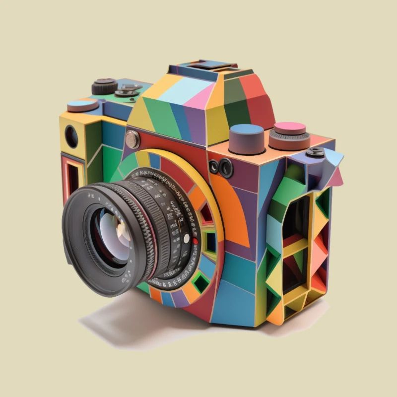 Conception de caméra multicolore et de pellicule