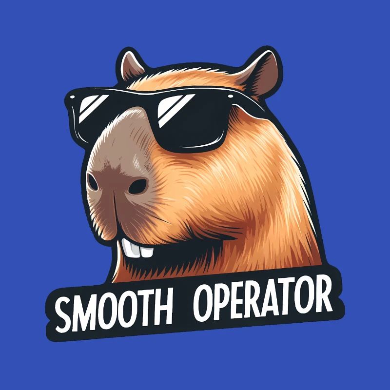Smooth Operator: Cooles Capybara mit Sonnenbrille