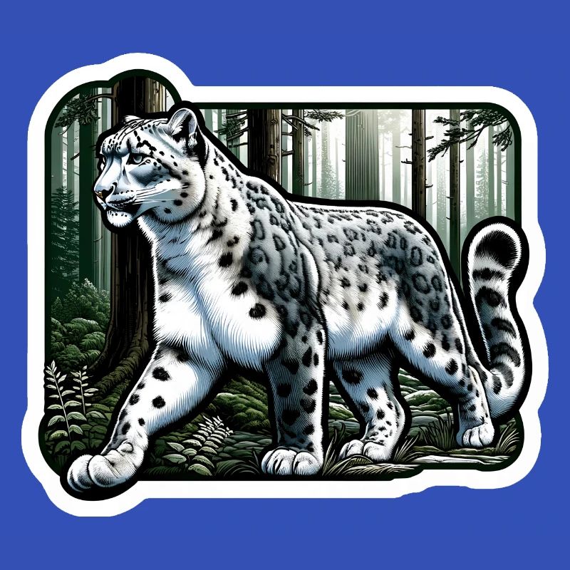 Snow Leopard Leopard White Leopard