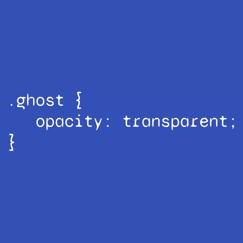 Ghost web developer funny humor