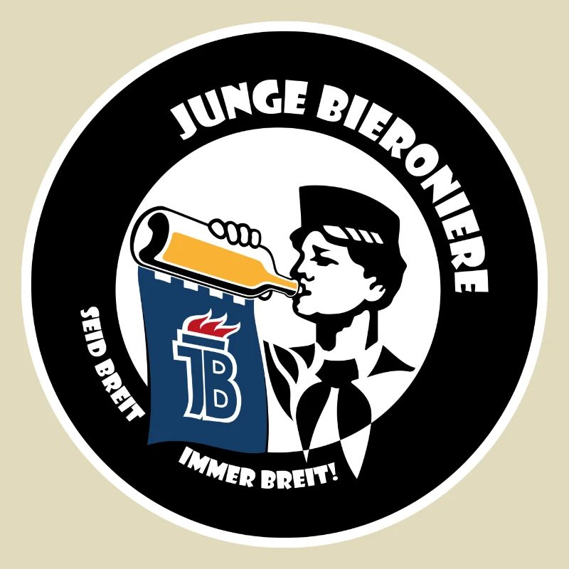 junge Bieroniere Button